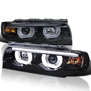 SPEC-D BMW E38 Dual Halo LED Projector Headlights Review & Fitment