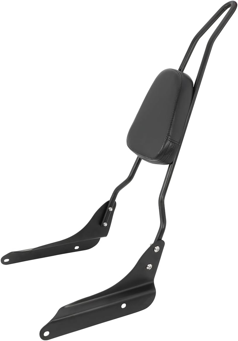 Passenger Sissy Bar Tall Backrest Pad Fit for Honda Shadow VLX 600 VT600C VT600CD Deluxe 1998-2008, Black