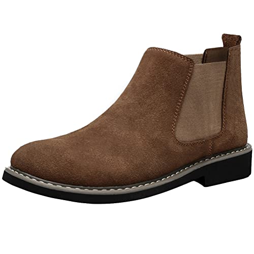 [SOARHOPE] ブーツメンズ カジュアルブーツ レースアップブーツ 本革 スエードシューズ スウェード靴 ショートブーツ