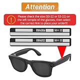 HIBLOKS 2 szt. spolaryzowanych klipsów do RayBan Meta Wayfarer RW4006 i Gen 2 RW4012 Regular (50-22), matowy czarny klips do przebarwień do RayBan Meta Gen 2, chroń oczy, czarny + żółty, 2 szt