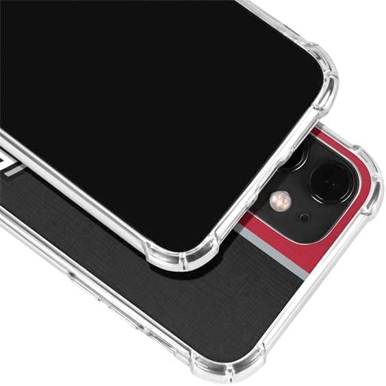 Skinit Clear Phone Case Compatible with iPhone 12 Mini - Officially Licensed Ohio State University OSU Buckeyes Split Design