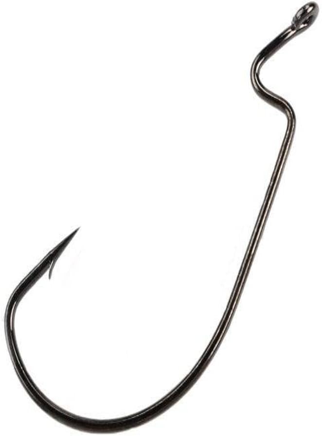 Mustad Ultra Lock Soft Plastics Wide Gap Z-Bend Offset Hook 4/0 - 25 Pack For Bass Fishing & Freshwater Lures - View #3
