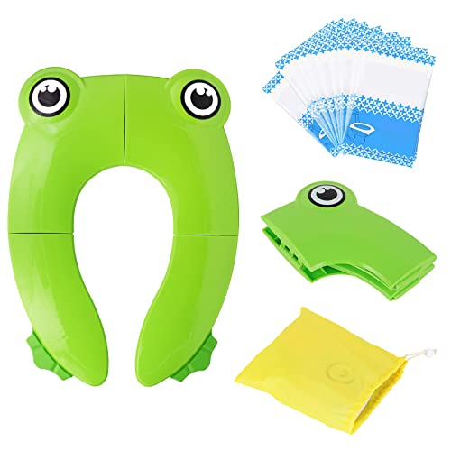 Bebé Reductor de Inodoro, Reductor de WC para niños, Viaje Asiento Plegable de Inodoro para...