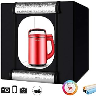 Heorryn Professional Photo Light Box, 24x24x24 Inches Portable Photo Studio Box Folding Shooting