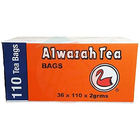 Alwazah Black Tea Bags, 2-gram bags, 110-count per box (Pack of 36) Cover