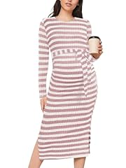 Blush & White Stripes