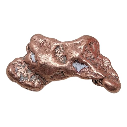 One Michigan Tumbled Native Copper Nugget Slingshot Float Copper Lapidary Metaphysical Healing Classroom School Chemistry Minerals Cyrstal (One Tumbled Nugget, 2 Inch)