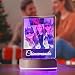 Produktbild Personalisierte 3d Foto Glas Lampe Bilder Nachtlichter Geschenk Valentinstag Mit Geschenkbox (Weiße Basis1)