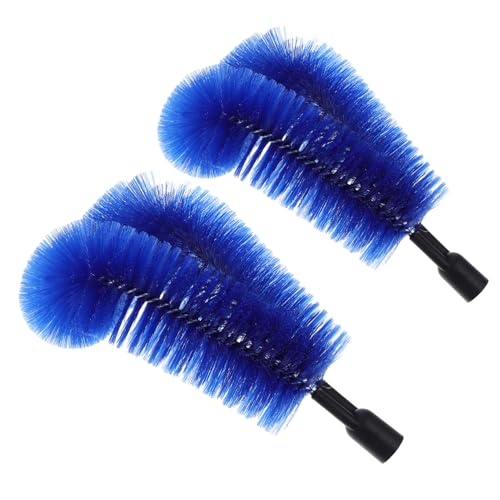 Homoyoyo 2piezas Cabezal De Cepillo Para Tuberías De Azul Herramientas Para Limpiar Canaletas Cepillos Para Canalones Limpiador De Canaletas Para Uso Doméstico y Comercial