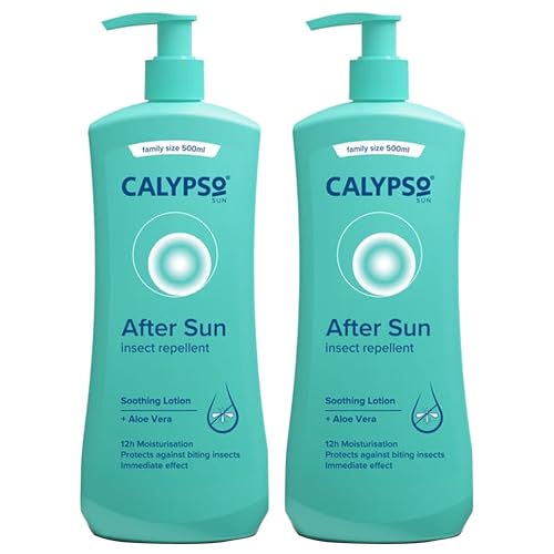 Katsy Style After Sun with Insect Repellent 500ml x2 | Soothing & Cooling Lotion with Aloe Vera | Reduces Dryness & Keeps Insects Away | Prolongs Tan