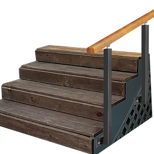 Rampe d'escalier réglable pour sécuriser une marche extérieure glissante - 2