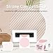 3 Inch Thermal Label,Pink Round Thermal Printer Label,Waterproof Thermal Stickers for DIY Logo Design,Name Tag,Thanks Card 300 Labels/Roll (Pink)