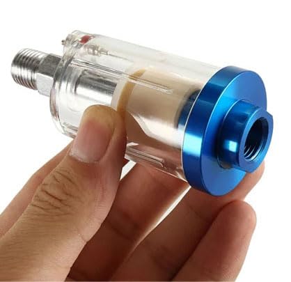 EPITECH MART HVLP Sprayer 1/4'' Air Filter Water Separator for Compressor Spray Oil Separator HVLP Sprayer (Transparent) 1