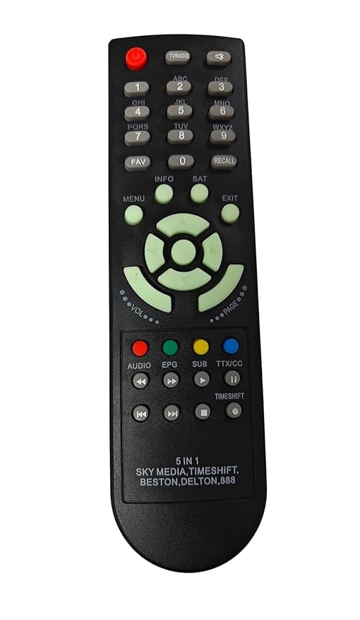 Image of Compatible Remote Control for DEN DTH Set TOP Box DTH52.