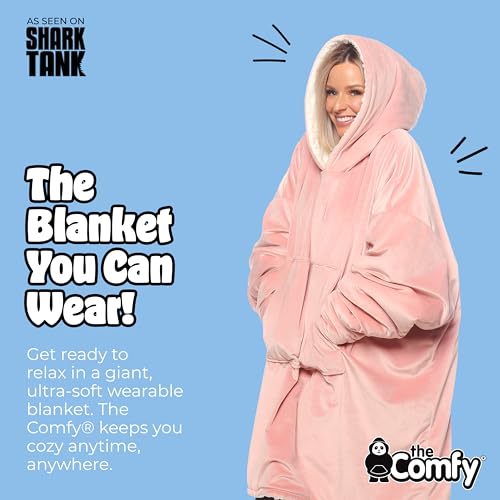 image for THE COMFY Original | Sherpa Lined Microfiber Fleece Wearable Blanket, 