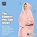 THE COMFY Original | Sherpa Lined Microfiber Fleece Wearable Blanket, Oversized Design with Hood and Pocket, From Shark Tank, for Women & Men, Warm and Cozy Gifts