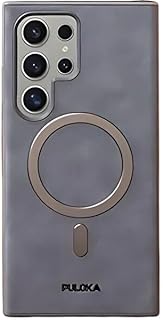 جراب Vvolt متوافق مع سامسونج S25 الترا - غطاء خلفي شفاف غير لامع مضاد للصدمات - مغناطيس قوي - تصميم رفيع لحماية كاملة لهاتف جالاكسي (رمادي)