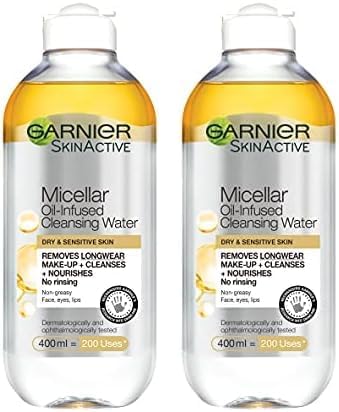 Micellar Cleansing Water, Oil-Infused, 400ml (Packing May Vary). (Pack of 2)