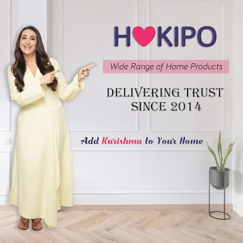Image of HOKIPO Almirah Organizer Living Boxes | Cloth Storage Box with Top & Front Zipper | Moisture & Moth Resistant | Strong Metal Frame (Oxford Fabric) |44L, Pack of 2 Cream Mist (AR-5928-OWHT*2)