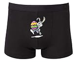 Druckerlebnis24 Boxershort - Ei Bunt Lachen Osterhase - Unterhose für Herren und Männer