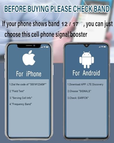 Image of Cell Phone Booster for AT&T T-Mobile Home, 5G 4G LTE Band 12 17 700MHz | 5,500 sq ft home coverage, 65dB cell signal amplifier, FCC Approved, multi-user, requires usable outside signal