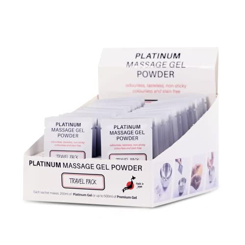 50 x Premium Massage-Gel-Pulver | 5g Reisebeutel ergibt 500ml/ 16.9 fl oz | Made in Japan | Paraben & Glycerinfrei Cover