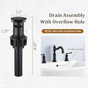 Romanbathroomsinkfaucet3holesmatteblackrotatedspoutvanitybasinfaucets3holes2handles8incheswidespreaddeckmountbrassfaucetforsinkwithoverflowpopupdrainnl2204bk  Urban Country Home Decor Roman bathroom sink faucet 3 holes matte black rotated spout vanity basin faucets 3 holes 2 handles 8 inches widespread deck mount brass faucet for sink with overflow pop up drain nl2204 bk  urban country home decor