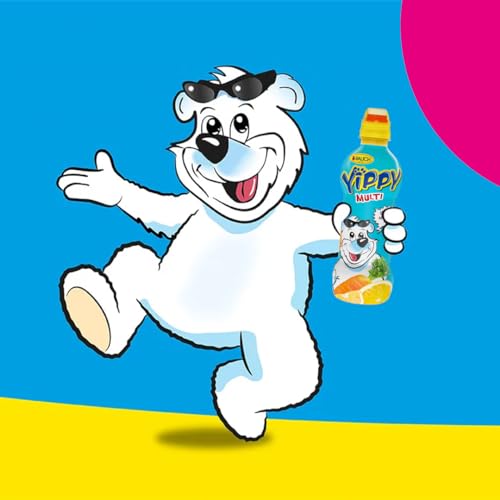 Rauch Yippy Multivitamin | der fruchtig farbenfrohe Kinderspaß | mit 5 Vitaminen und Calcium | 6x 330ml PET Flasche