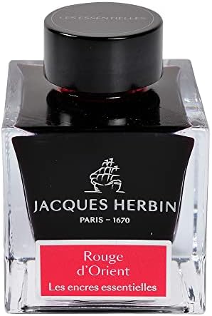 Jacques Herbin - Ref 13109JT - Ink for Fountain Pens & Rollerball Pens - Gris de Houle / Swell Grey - 50ml Bottle - Jacques Herbin Prestige Collection - Black-Coloured Ink
