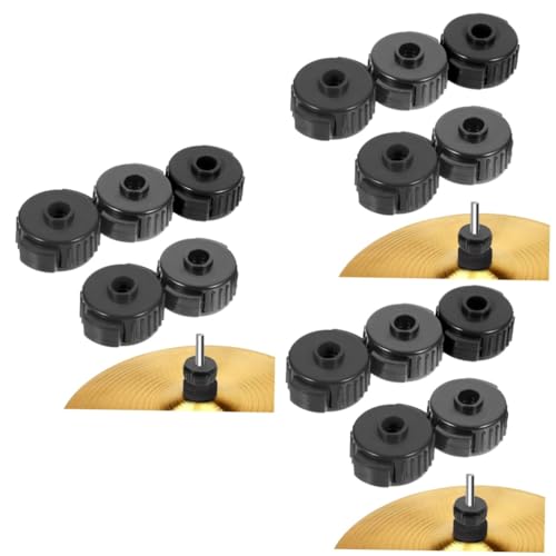 Levemolo 3sets Quick Assembly Cymbal Quick Release Nuts Drum Nut Fixing Buckle for Cymbal Stand 5pcs*3