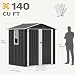 YITAHOME Metall Gerätehaus 171x118cm Gartenhaus Fahrradgarage,Dunkelgrau