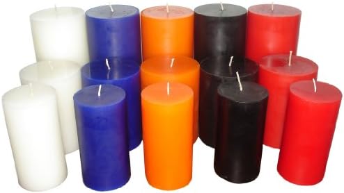 Collumino® 65 hour Forest Green Pillar Candle Solid Colour Size 10 x 7 cm Dinner Bistro Table Candle