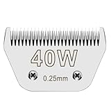 40W Blade Detachable Pet Clipper Replacement Blades Compatible with A*dis Pet Clipper/Oster A5/W*AHL KM Series Dog Clipper, Detachable High-Carbon Steel Blade,1/100-Inch Cut Length (0.25mm)