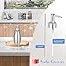 ARKTEK Soap Dispenser Stainless Steel 13.5 Oz - Liquid Hand Lotion Dispenser with Brushed Nickel Pump, Refillable Dishwashing Soap Dispenser Dish Soap for Kitchen, Bathroom, Countertop - Silver