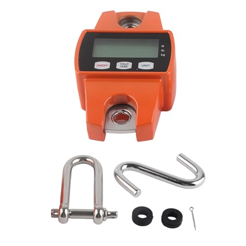 300kg Federwaage Mini Waage tragbare LCD Digital elektronische Edelstahl Haken hängende Gewicht Kran Waage