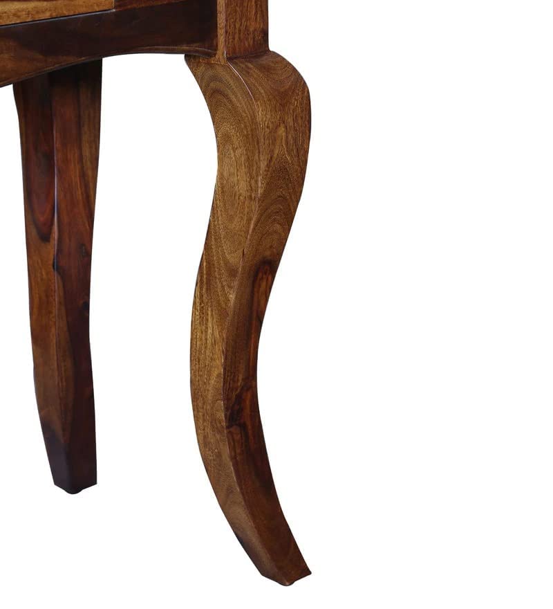 Image of Solid Sheesham Wood Console Table for Living Room Furniture | Hallway Enteryway Console for Home and Office (Natural Brown)