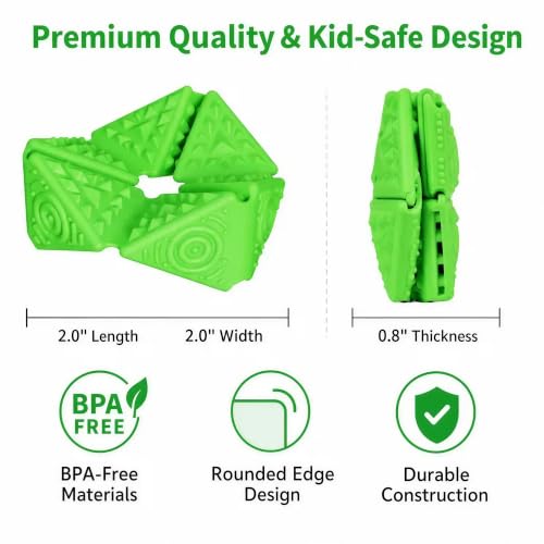 Folding Fidget Toy, Cube Fidget Toys for Kids, Quiet Sensory Fidget Cube for Anxiety Relief and Focus Support, Textured ADHD Toy for Classroom, Homework, Travel and Calm Down Corner - Image 8