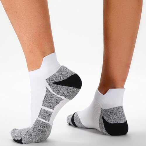 Ultrafun 3 pares de meias de corrida no tornozelo para homens e mulheres Coolmax meias esportivas es