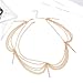 CAKURE Boho Head Chain Gold Headpiece Chain Tassel Hair Chains Wedding Forehead Chain Jewelry Festival Halloween Costume Bridal Hair Accessories for Women