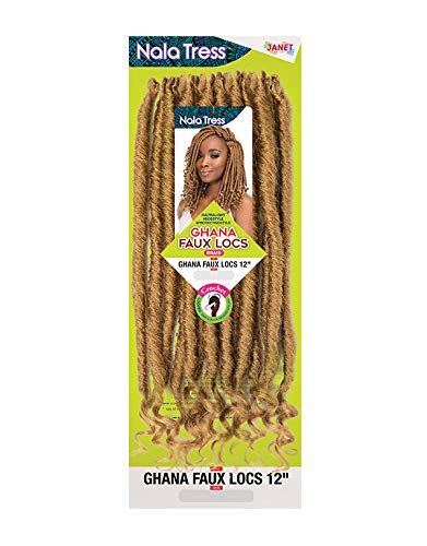 Ghana Faux Locs 12" Janet Collection Nala Tress Crochet Braid (T1B/30) #TOP5