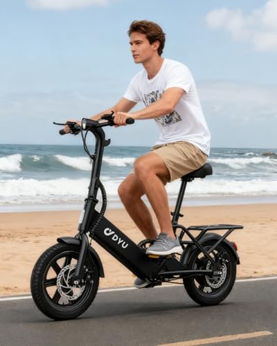 DYU Electric Bike for Adults Teens, Folding Electric