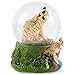 Elanze Designs Endangered Clouded Leopard 100MM Sturdy Glitter Water Wind Up Musical Snow Globe Tabletop Dresser Figurine Decoration Plays Tune We've Only Just Begun