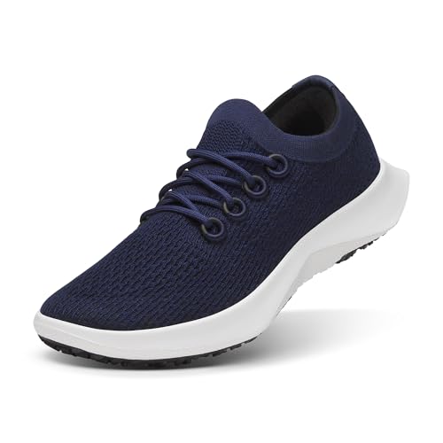 Allbirds Women's Tree Dasher 2, Active Running & Walking Sneakers - Deep Navy (Blizzard Sole) - 7.5 Medium