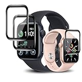 【3枚セット】対応 Apple Watch Series SE 40mm フィルム Apple Watch Series 6/5/4/SE 40mm 用 保護フィルム カバー ケース キズ修復機能 柔らかい PMMA素材採用 炭素繊維 3D曲面 高透過率 高感度タッチ 気泡防止 簡単貼り付け 対応 アップルウォッチ series S /6/5/4 40mm スマートウォッチ 用 液晶フィルム