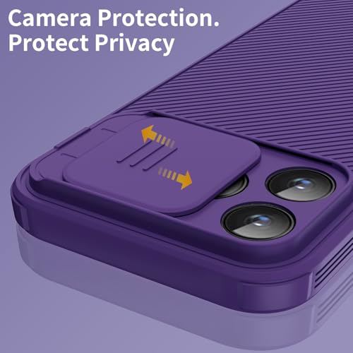 Hitaoyou Magnetic Case for iPhone 16 Pro Case, iPhone 16 Pro Camera Protection Case [Support MagSafe Charging] with Slide Lens Cover,Slim Shockproof Case for iPhone 16 Pro 6.3" Purple by Hitaoyou - Image 3