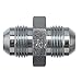 Brennan Industries 2403-LH-06-06-SS Stainless Steel Straight Large Hex Tube Fitting, 9/16"-18 SAE x 9/16"-18 SAE Thread, 3/8" Male JIC x 3/8" Male JIC