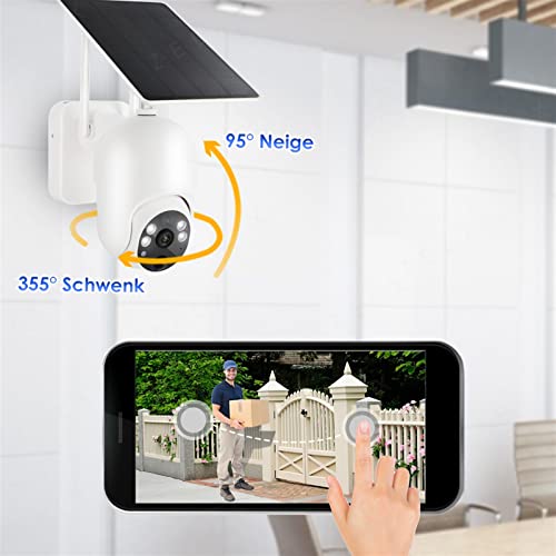 Caméra de surveillance 4G autonome extérieure solaire avec détection IP