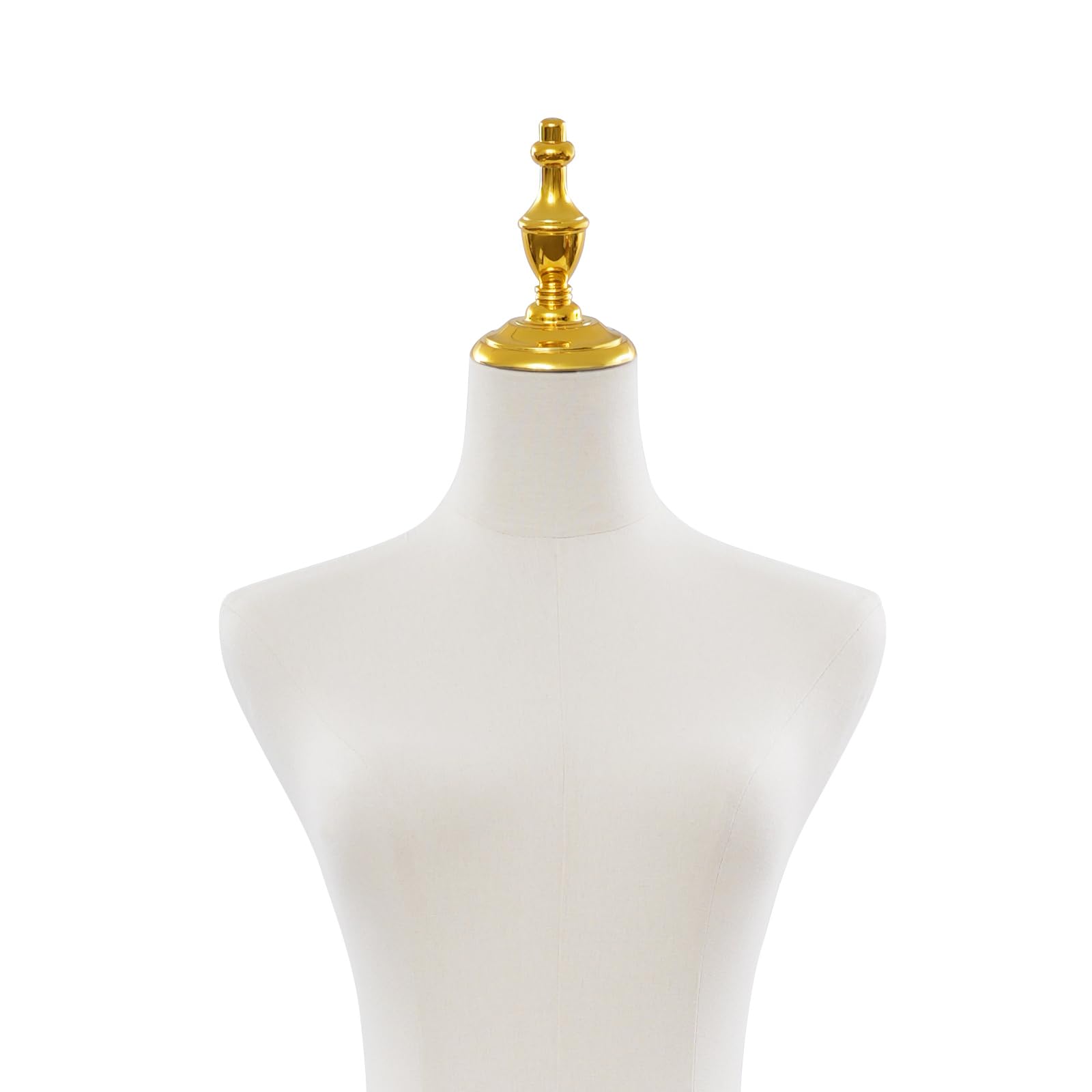 Hartplastik Schaufensterpuppe Weiblich Schneiderpuppe Vintage Kleiderpuppe Mannequin für Bekleidungsgeschäfte Schneidereien & Messestände | Einstellbare Gesamthöhe: 70-130cm | Gold Quadratische Basis