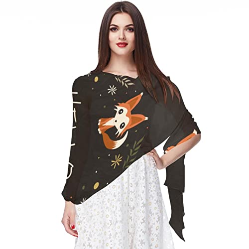 Foulard en mousseline de soie pour femme avec motif oiseaux multicolore