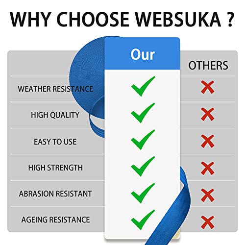 Image of Polyester Webbing Strap 16+Colors - 1 inch&1.5 inch&1.9 inch - 16.5 25 33 55 Yards Heavy Duty Webbing Roll, Flat Webbing Strap for Indoor&Outdoor Gear, Climbing, DIY Crafting, Repairing